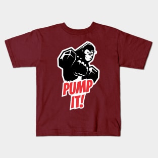Pump It- Gym Gorilla Kids T-Shirt